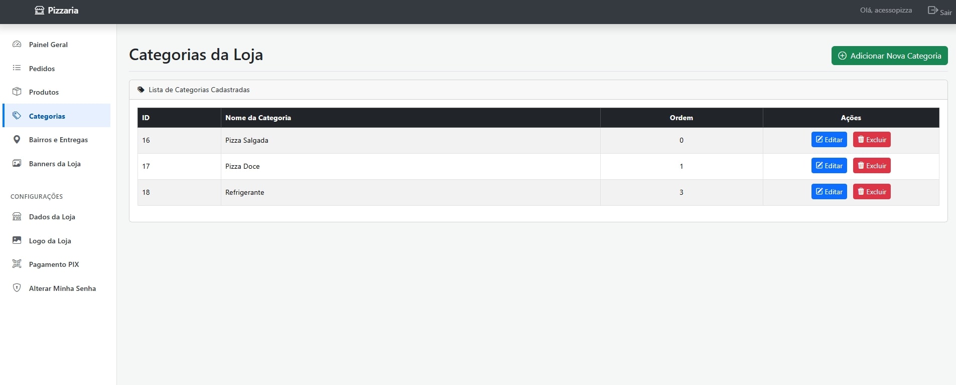 Cadastro de Produtos